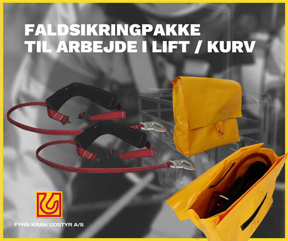 Faldsikringspakke til arbejde i lift/kurv - Fyns Kran Udstyr